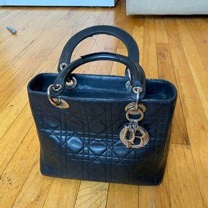 Christain Dior Lambskin Medium Lady Dior Bag